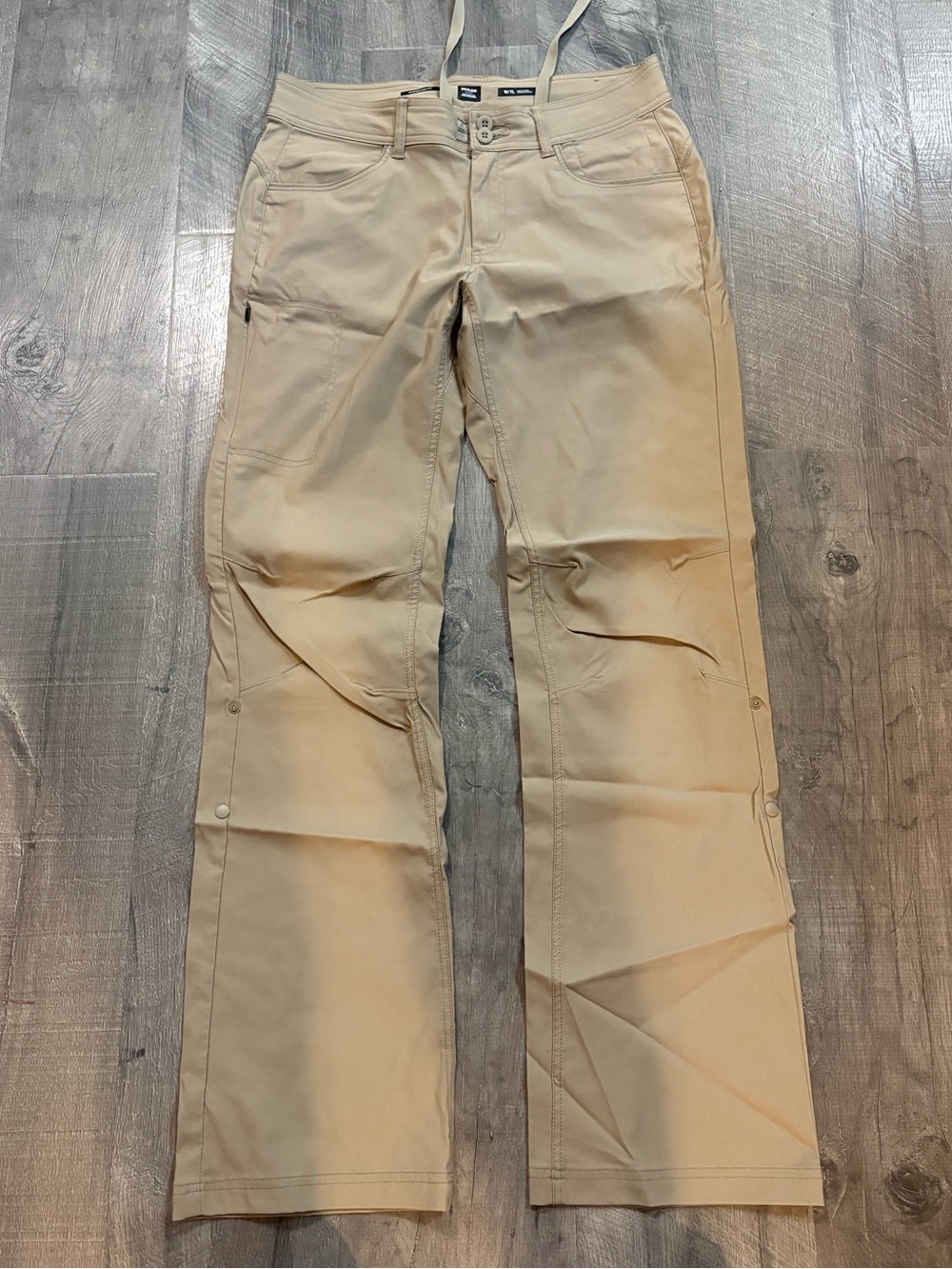 Prana Tan Drawstring Waist Utility Pants